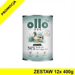 Ollo Plus Kolagen karma mokra dla psów dorosłych Kaczka ZESTAW 12x 400g