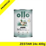 Ollo Plus Kolagen karma mokra dla psów dorosłych Kaczka ZESTAW 24x 400g