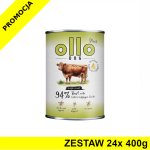 Ollo Plus Kolagen karma mokra dla psów dorosłych Wołowina ZESTAW 24x 400g