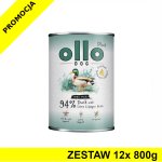Ollo Plus Kolagen karma mokra dla psów dorosłych Kaczka ZESTAW 12x 800g