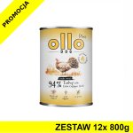 Ollo Plus Kolagen karma mokra dla psów dorosłych Indyk ZESTAW 12x 800g