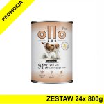 Ollo Plus Kolagen karma mokra dla psów dorosłych Cielęcina ZESTAW 24 x 800g