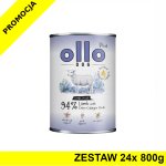 Ollo Plus Kolagen karma mokra dla psów dorosłych Jagnięcina ZESTAW 24x 800g