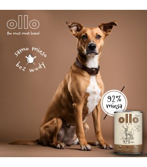 Ollo Pure karma mokra dla psów dorosłych Jeleń Adult 400g