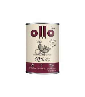 Ollo Pure karma mokra dla psów dorosłych Kaczka z Jabłkiem Adult 400g