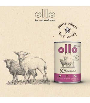 Ollo Umami Adult karma mokra dla psów dorosłych Jagniecina i Wołowina 400g