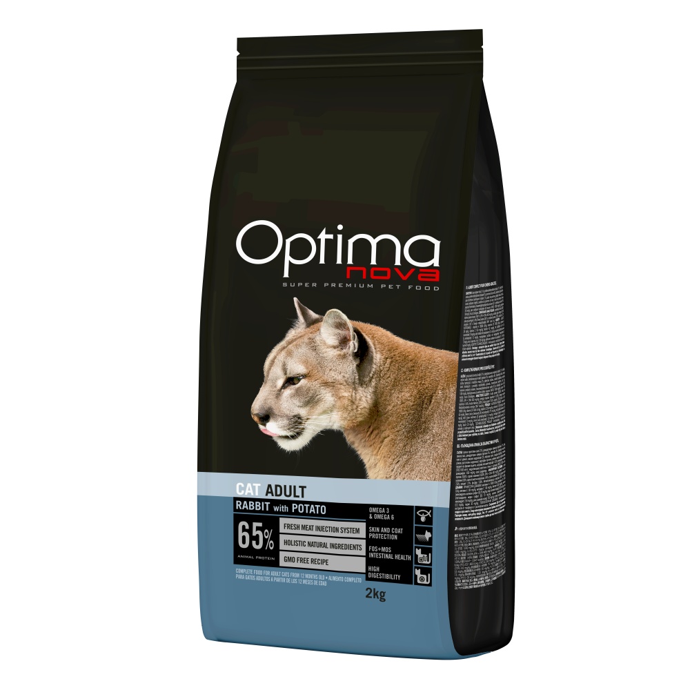 OPTIMAnova CAT sucha karma dla kota z królikiem - Rabbit 2kg - NOWA FORMUŁA