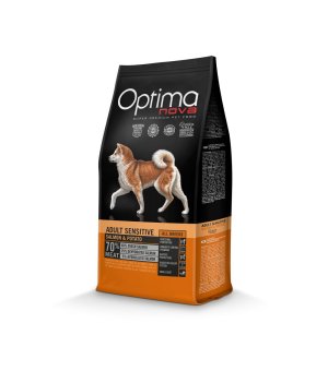 OPTIMAnova dog ADULT SENSITIVE GF Salmon 12kg (uszkodzone opakowanie)
