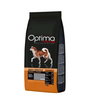 OPTIMAnova dog ADULT SENSITIVE GF Salmon - NOWA FORMUŁA 12kg