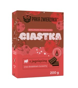  Paka Zwierzaka Ciastka Tłoczone na Zimno - Jagnięcina z Żurawiną 200g