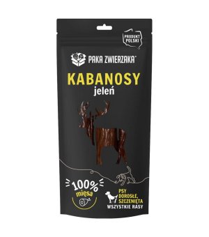 Paka Zwierzaka Kabanosy z Jeleniem dla psa 3 szt. (80g)