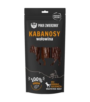 Paka Zwierzaka Kabanosy z Wołowiny dla psa 3 szt. (80g)