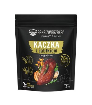 Paka Zwierzaka Karma Sucha Seven`th Heaven Duck & Apple Adult 1,5kg 