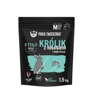 Paka Zwierzaka Karma Sucha Seven`th Heaven Królik z Łososiem rozm. M adult 1,5kg 