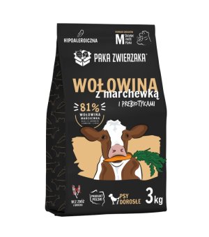 Paka Zwierzaka Karma Sucha Seven`th Heaven Wołowina z Marchewką M Adult 3kg