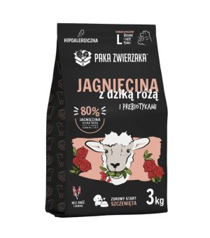 Paka Zwierzaka Karma Sucha Seven`th Heaven Jagnięcina z Dziką Różą Puppy 3kg 