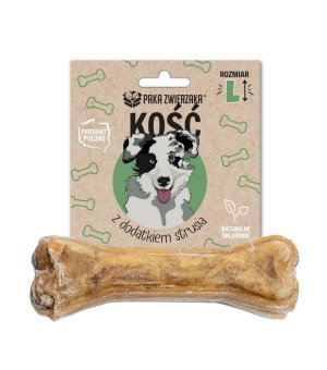 Paka Zwierzaka Kość z dodatkiem Strusia - L - 13,5cm - 70g