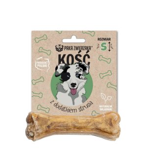 Paka Zwierzaka Kość z dodatkiem Strusia - S  - 10cm - 35g