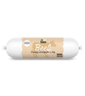 Paka Zwierzaka PEPE Kiełbaska Treningowa Beef - Wołowina 200g