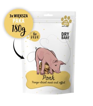 Paka Zwierzaka PEPE Lio XL Pork - liofilizowana Polędwiczka Wieprzowa 180g