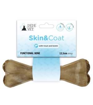 Paka Zwierzaka PEPE VET - Kość funkcjonalna Skin & Coat 13,5cm