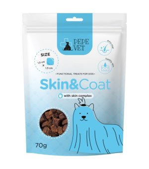 Paka Zwierzaka PEPE VET - Przysmaki Funkcjonalne Skin Coat 70g