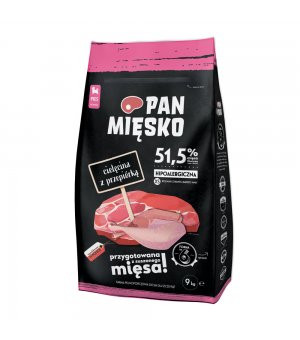 Pan Mięsko cielęcina z przepiórką xs szczeniak 9kg