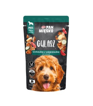 PAN MIĘSKO karma mokra dla psa Gulasz Wołowina z Wieprzowiną 150g