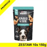 PAN MIĘSKO karma mokra Kawałki w sosie dla psa Wieprzowina z Dzikiem 10x 150g ZESTAW