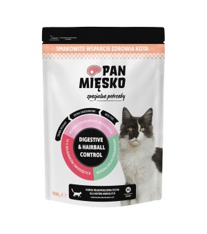 Pan Mięsko karma sucha dla kotów dorosłych Specjalne Potrzeby Digestive & Hairball 800g