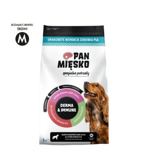 Pan Mięsko karma sucha dla psa - Specjalne Potrzeby Derma & Immune M 3kg