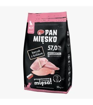 PAN MIĘSKO KITTEN KURCZAK KRÓLIK XS 10KG