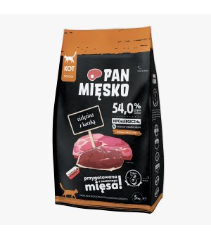 PAN MIĘSKO KOT CIELĘCINA KACZKA M 5KG