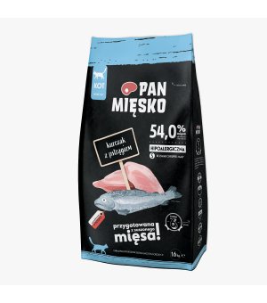 PAN MIĘSKO KOT KURCZAK PSTRĄG S 1,6KG