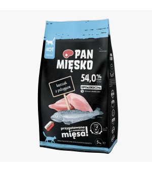 PAN MIĘSKO KOT KURCZAK PSTRĄG S 5KG