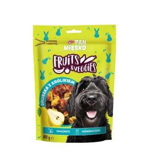 Pan Mięsko Przysmak dla psa Fruits & Veggies Gruszka z Królikiem 100g