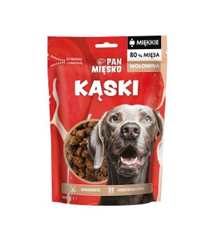 Pan Mięsko Przysmak dla psa Kąski Wołowina 100g