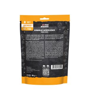 Pan Mięsko Przysmaki dla psa wspierające zdrowe stawy Kawałki Wieprzowe 80g 