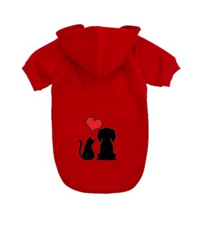 Pchełka - Bluza Dog&Cat - czerwona S