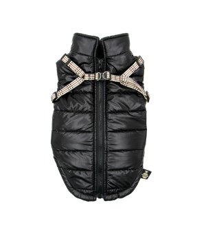 Pchełka - Kurtka z szelkami Tobiasz czarna L - 47cm