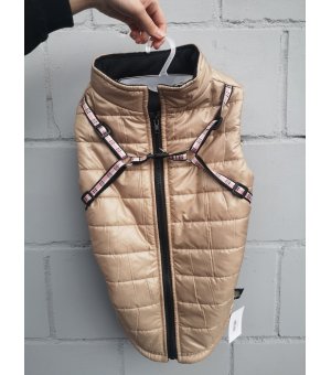 Pchełka - Kurtka z szelkami Tobiasz beż XL - 50cm