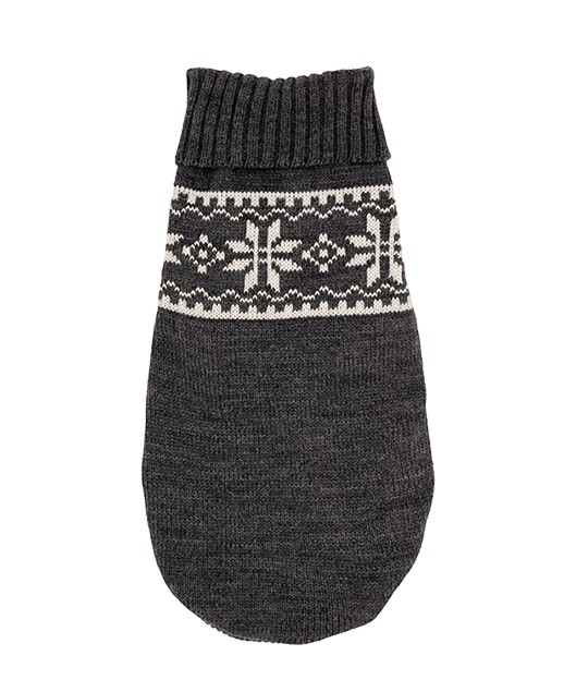 Pchełka - Sweterek wzór Norweski Szary M