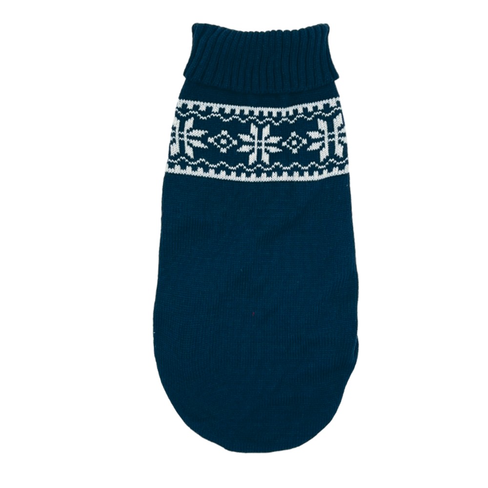 Pchełka - Sweterek wzór Norweski Granatowy S