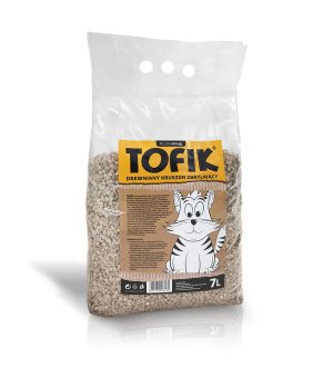 PELLETSFARM TOFIK 7L - żwirek drewniany zbrylający kruszon 