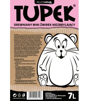 PELLETSFARM TUPEK 7L - żwirek drewniany mini niezbrylający