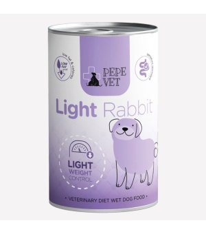 PEPE VET Karma mokra dla psa Light Rabbit - Królik 400g