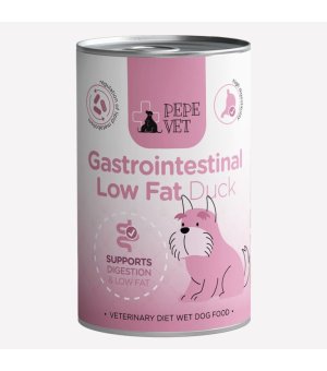 PEPE VET Karma mokra dla psa Gastrointestinal Low Fat Duck - Kaczka 400g