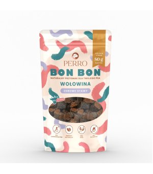 Przysmaki - na zdrowe stawy - wołowina - Perro BON BON - 80g