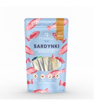PERROland Fish przysmak dla psa i kota - liofilizowana Sardynka 20g