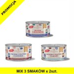 PERROland Soups Bulion MIX z Filetem z Łososia, Kaczki i Wołowiną dla psa i kota ZESTAW 6x 140g